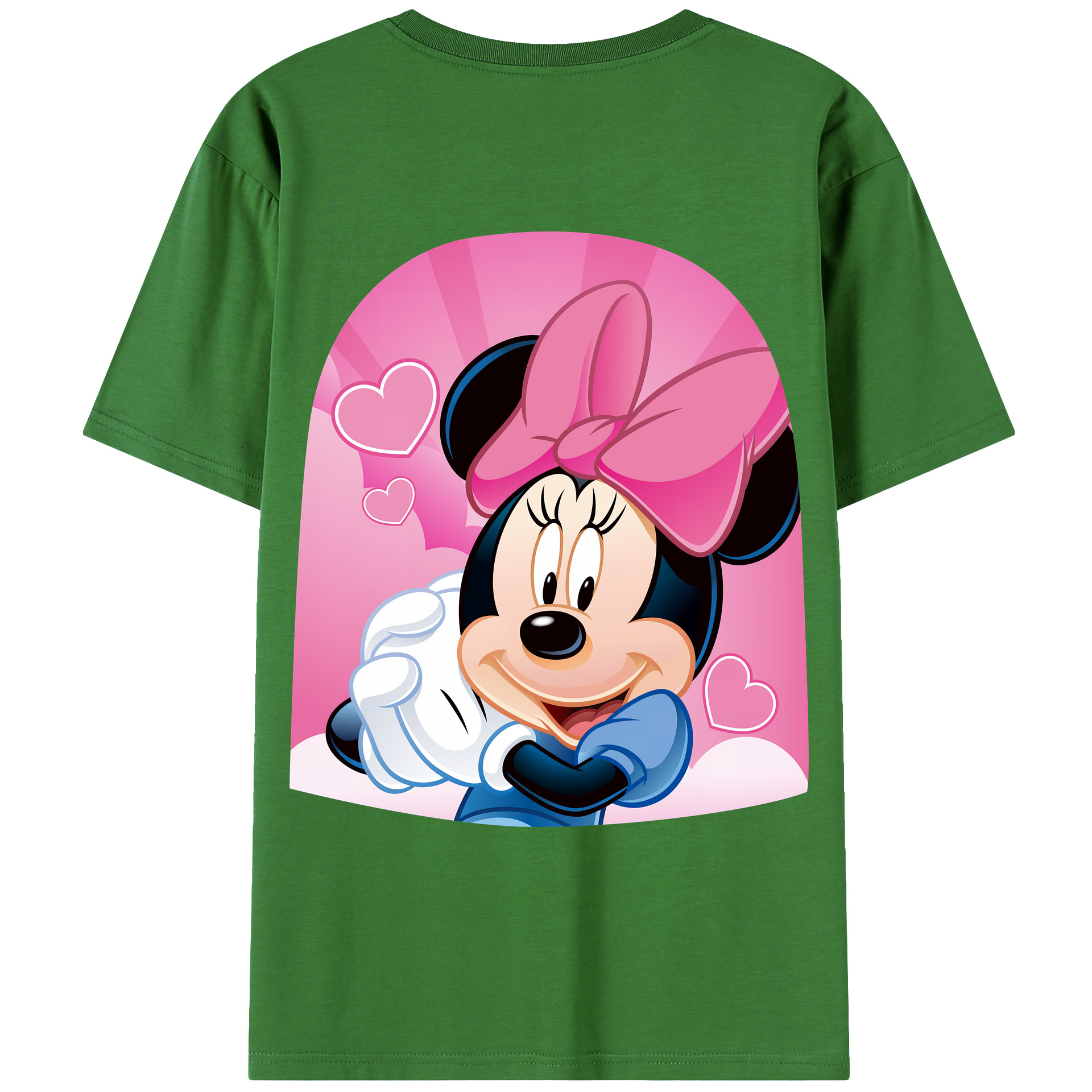 （画像用） ミッキーマウス Mickey Mouse レディース半袖Tシャツ(バックプリント)